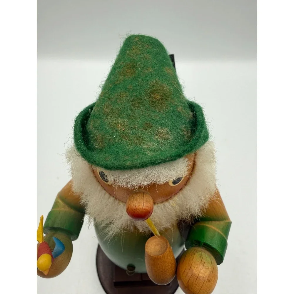 Vintage 1984 Steinbach Signed Wooden Smoker Hunter Woodsman West Germany‎ 8.5